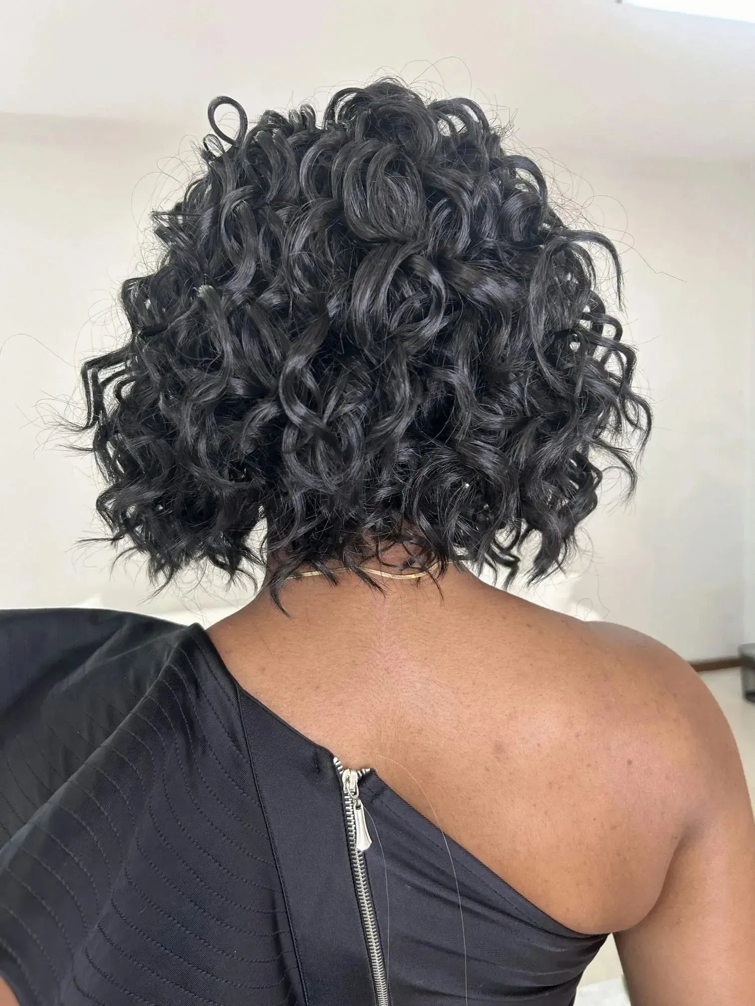 Lace Front Babi Preta Ondulada Cacheada