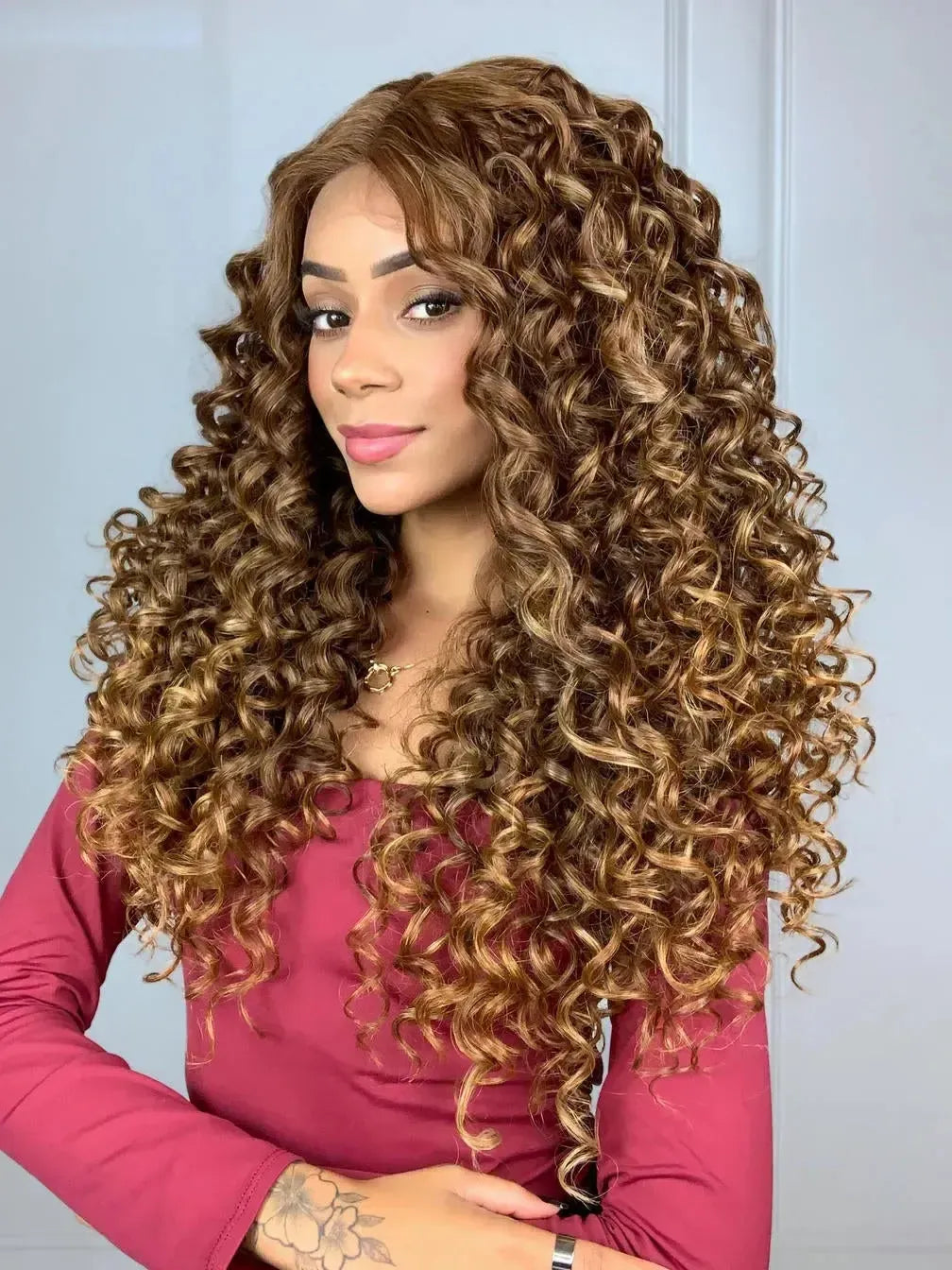 Lace Front Barbara Morena Iluminada 1427 Cacheada