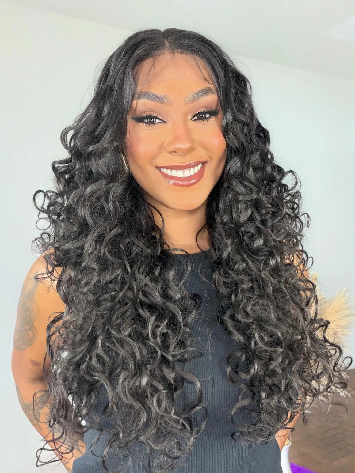 Lace Front Brenda Cacheada Castanho Escuro