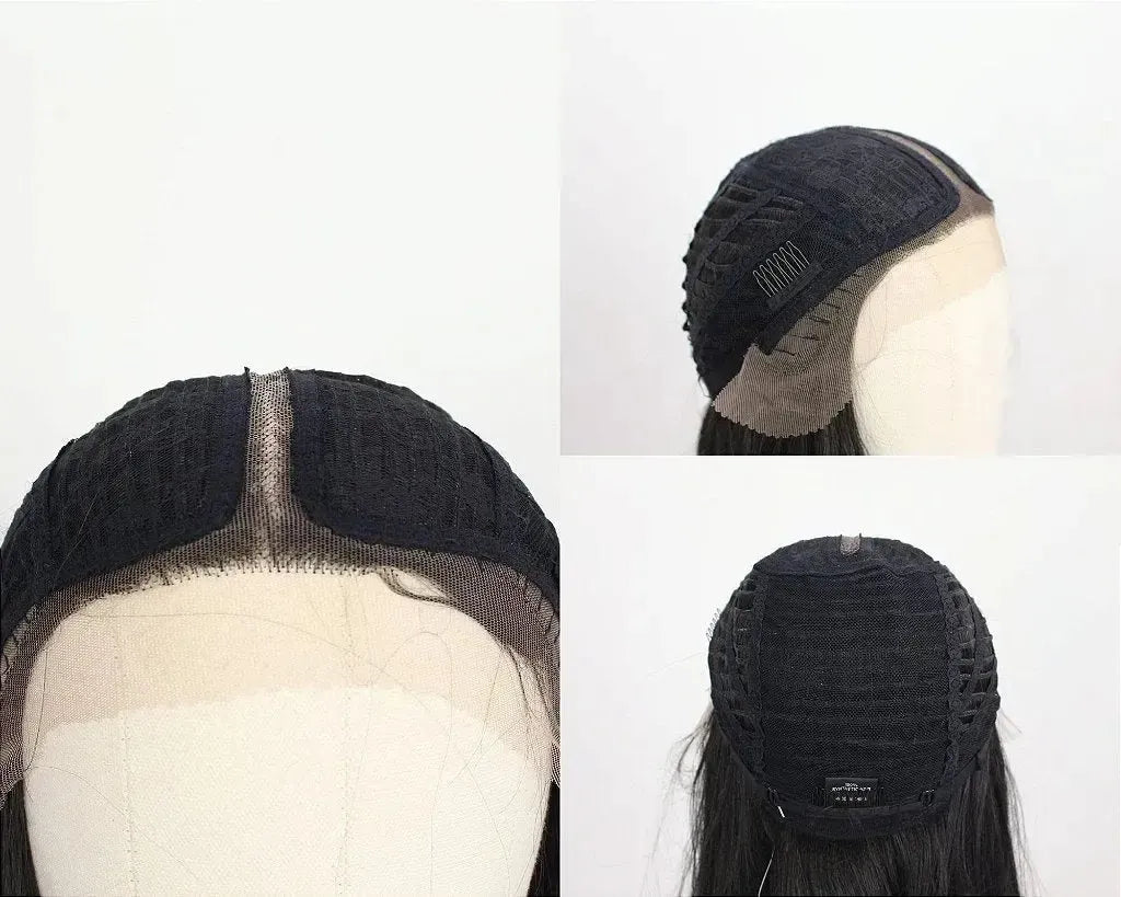 Lace Front Britany Preta Lisa 110cm