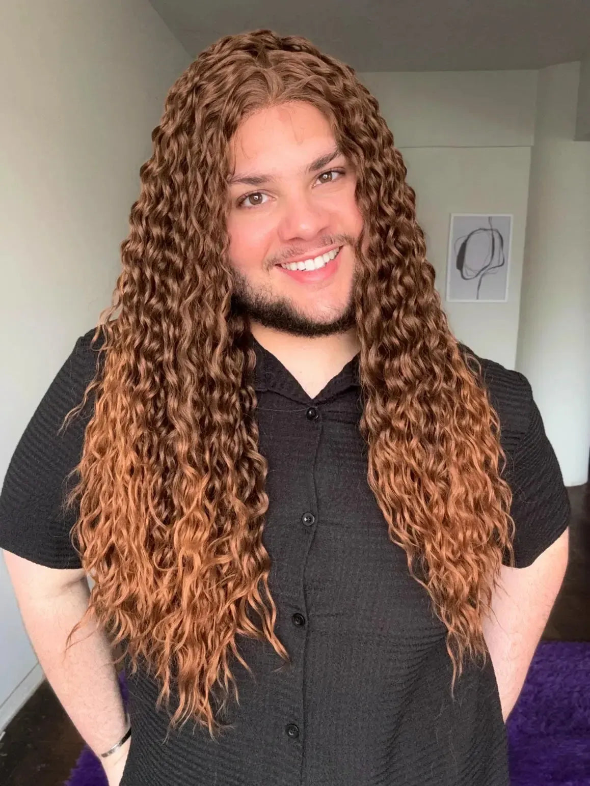 Lace Front Cacheada Peça Única 008