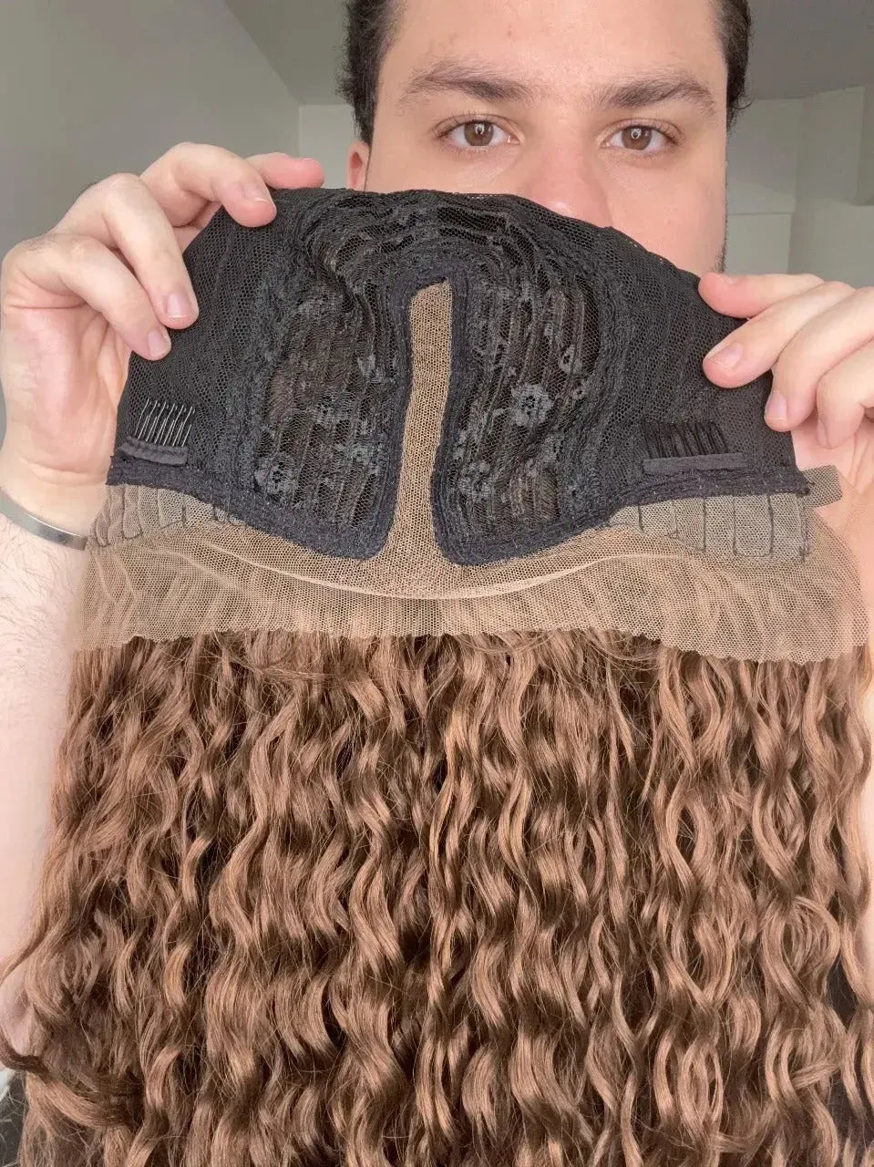 Lace Front Cacheada Peça Única 008