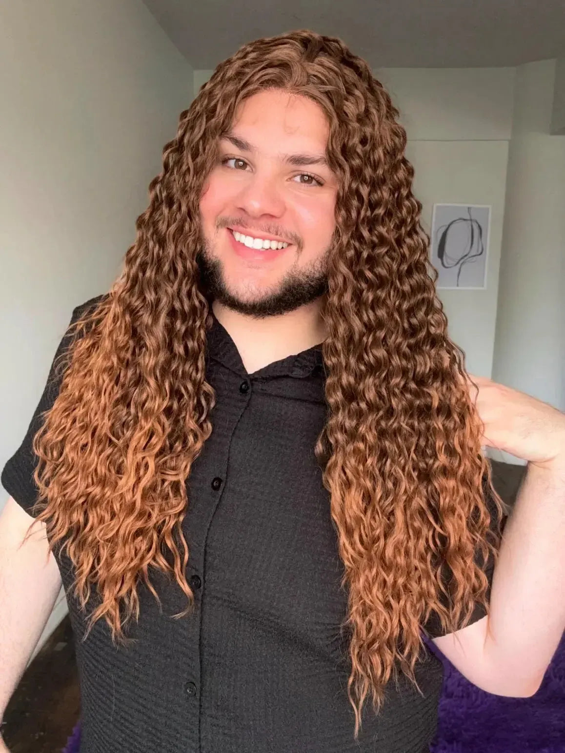 Lace Front Cacheada Peça Única 008