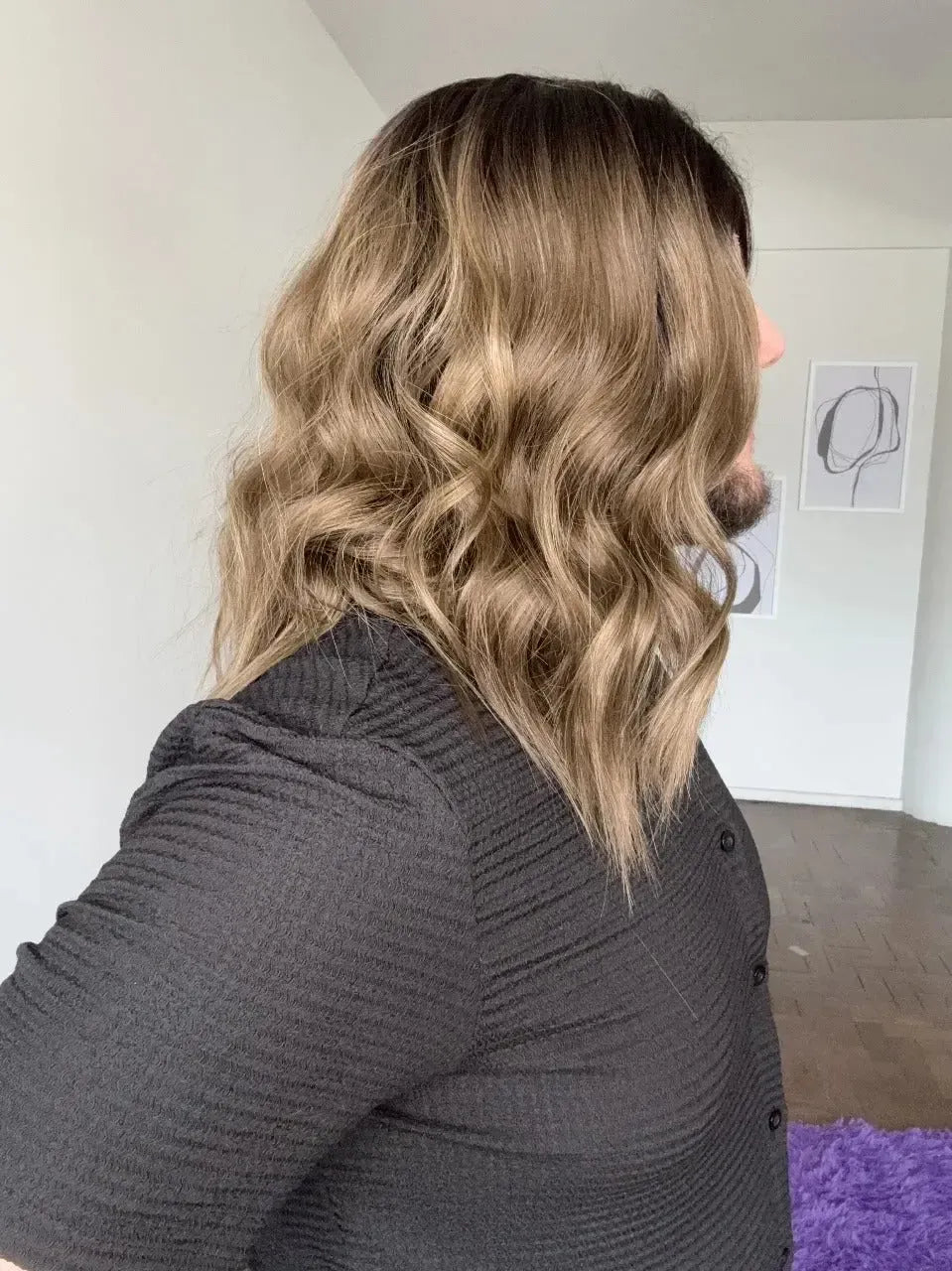 Lace Front Castanha Fibra Premium Peça Única 015