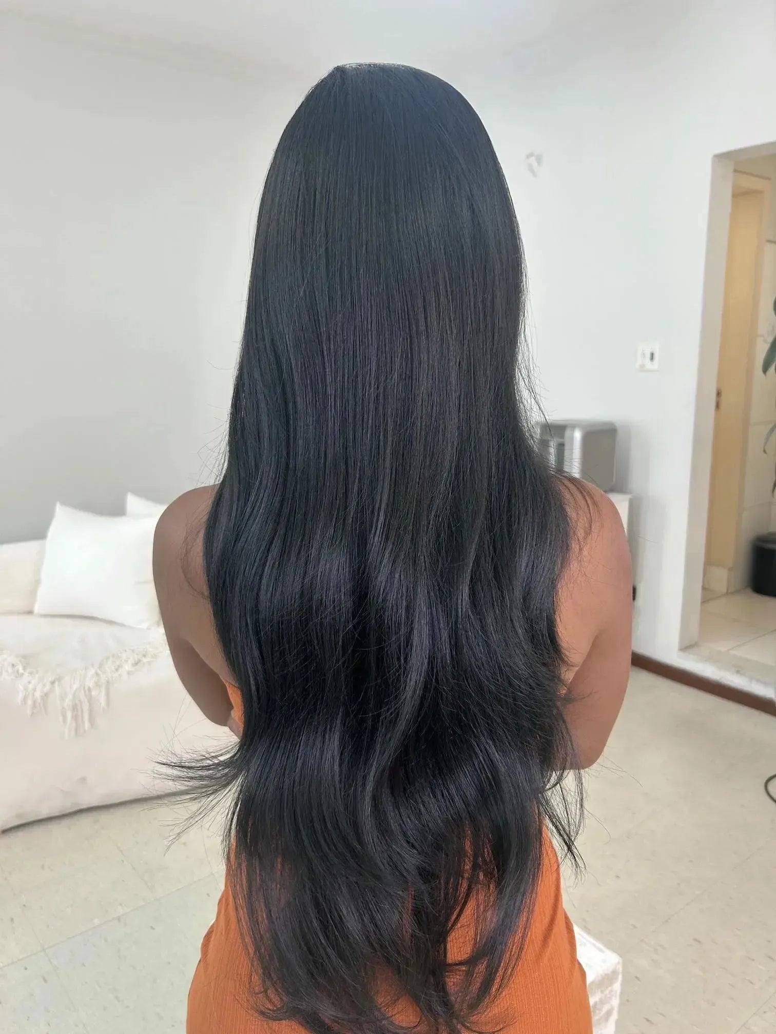 Lace Front Cida Black Preta 80cm
