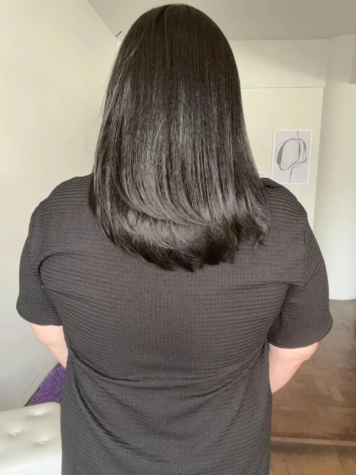 Lace Front Franja Lateral Castanho Escuro Fibra Premium Peça Única 021