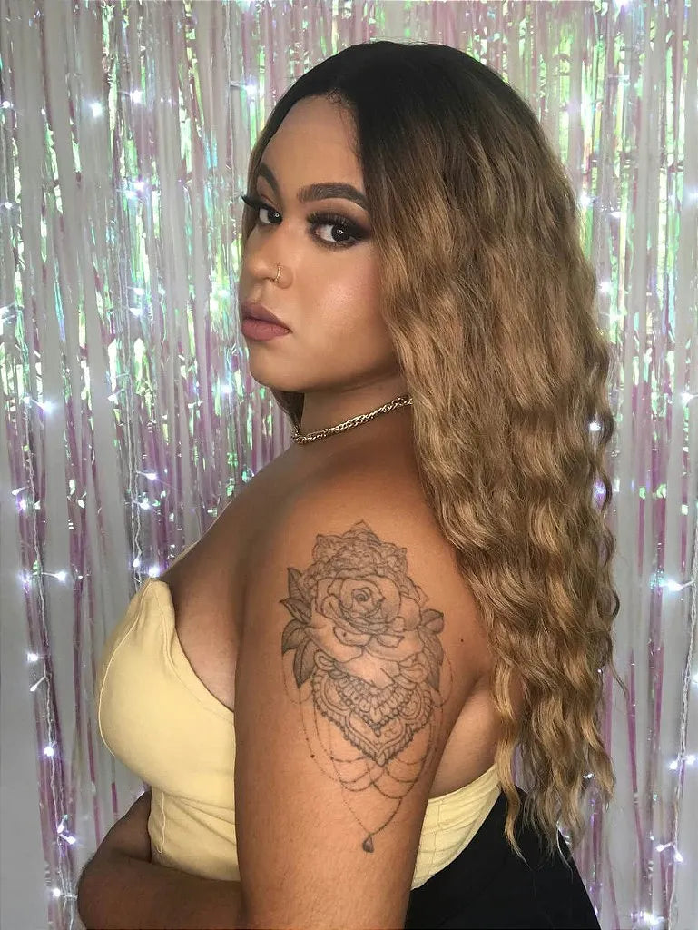 Lace Front GoGo Ultra HD GL202 Castanha com Raiz Escura 70cm