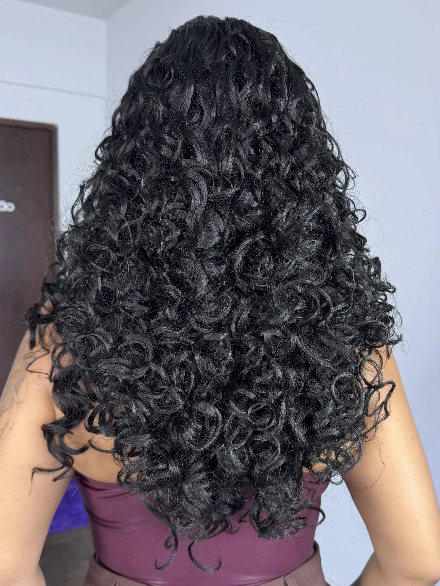 Lace Front Grace Castanho Escuro Cacheada