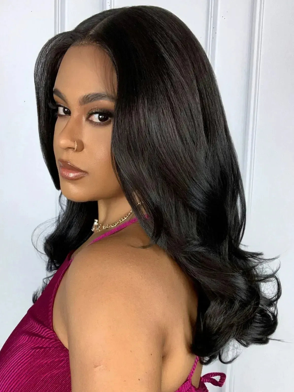 Lace Front HD Alice Castanho Escuro Ondulada 55cm