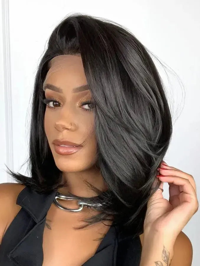 Lace Front HD Belena Castanho Escuro Repartição Livre 13x4