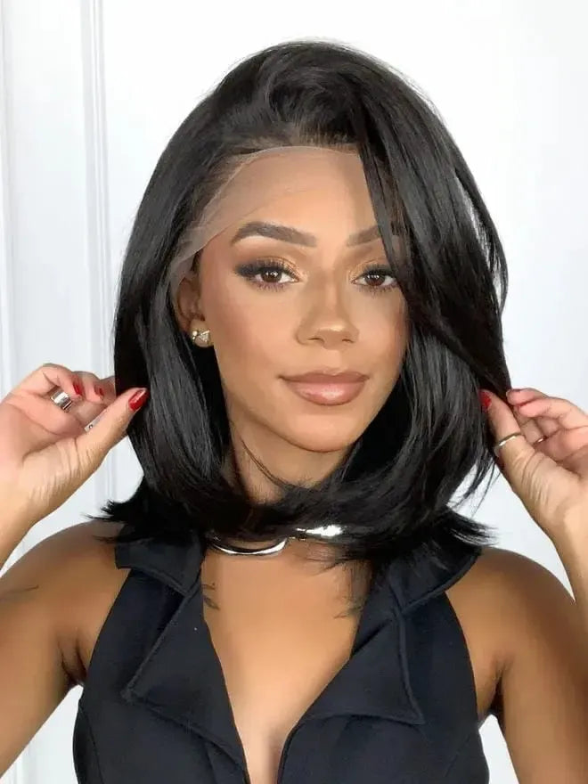 Lace Front HD Belena Castanho Escuro Repartição Livre 13x4