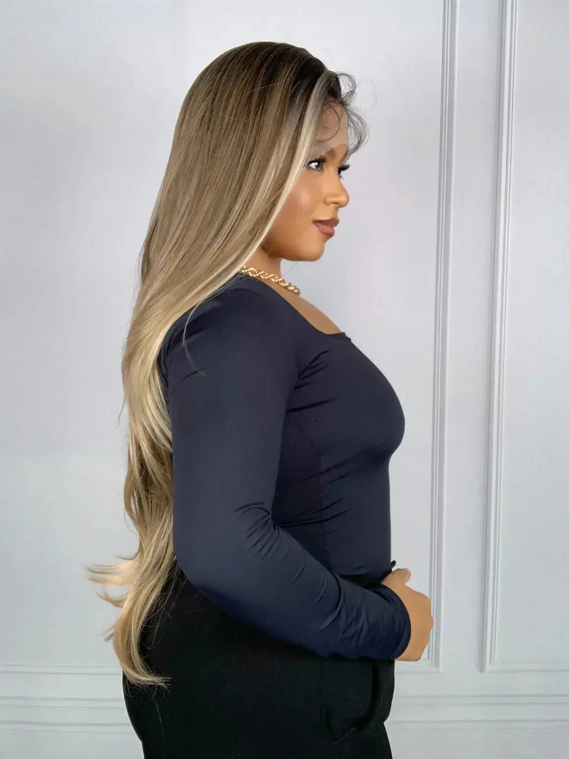 Lace Front HD Beyonce Loira Iluminada Ombre 103 - Repartição Livre 13x4
