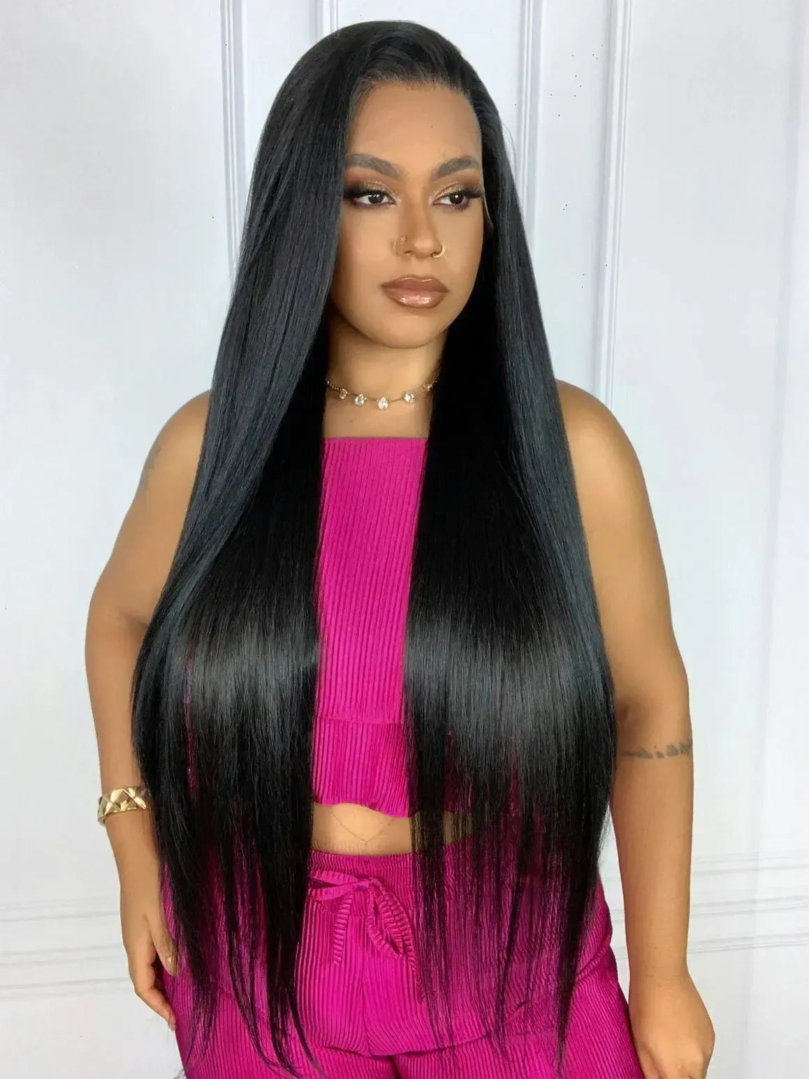 Lace Front HD Thalita Preta 90cm - Repartição Livre 13x4