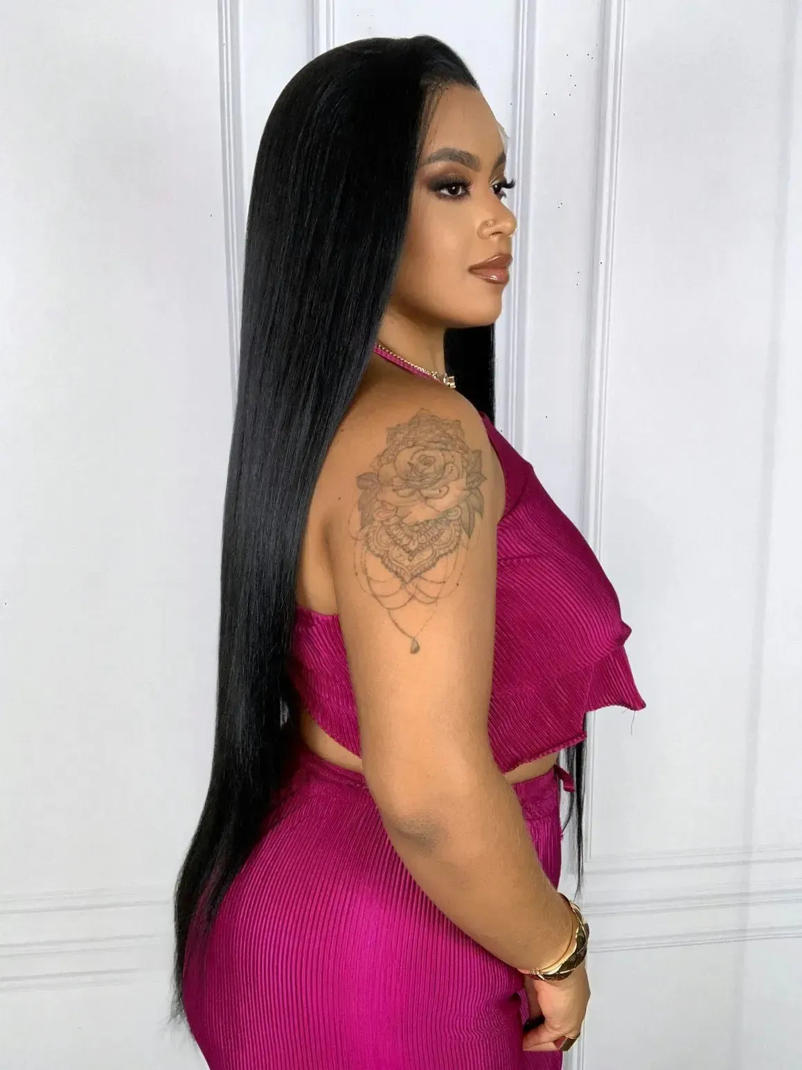 Lace Front HD Thalita Preta 90cm - Repartição Livre 13x4