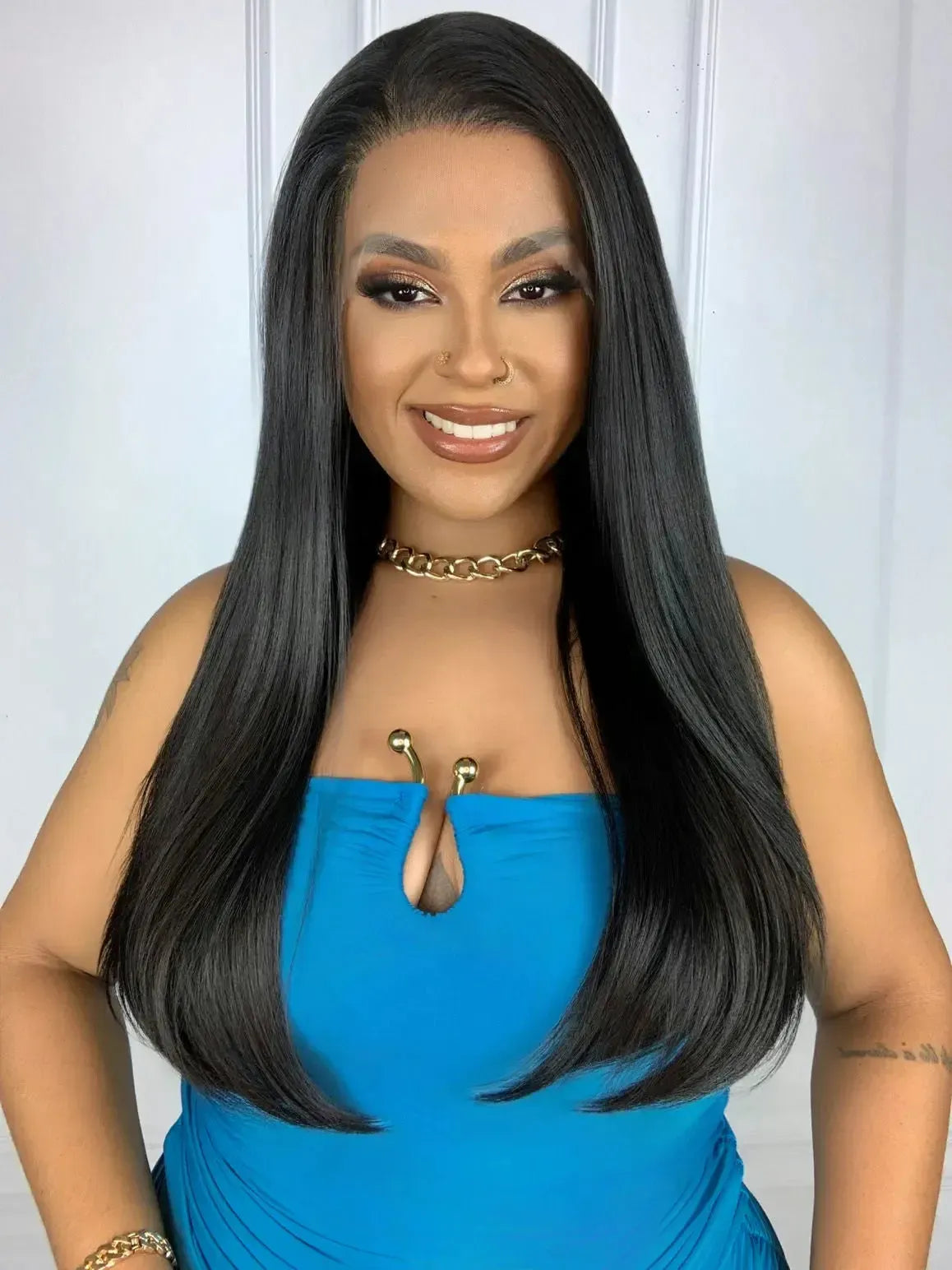 Lace Front HD Valentina Preta 65cm - Repartição Livre 13x4