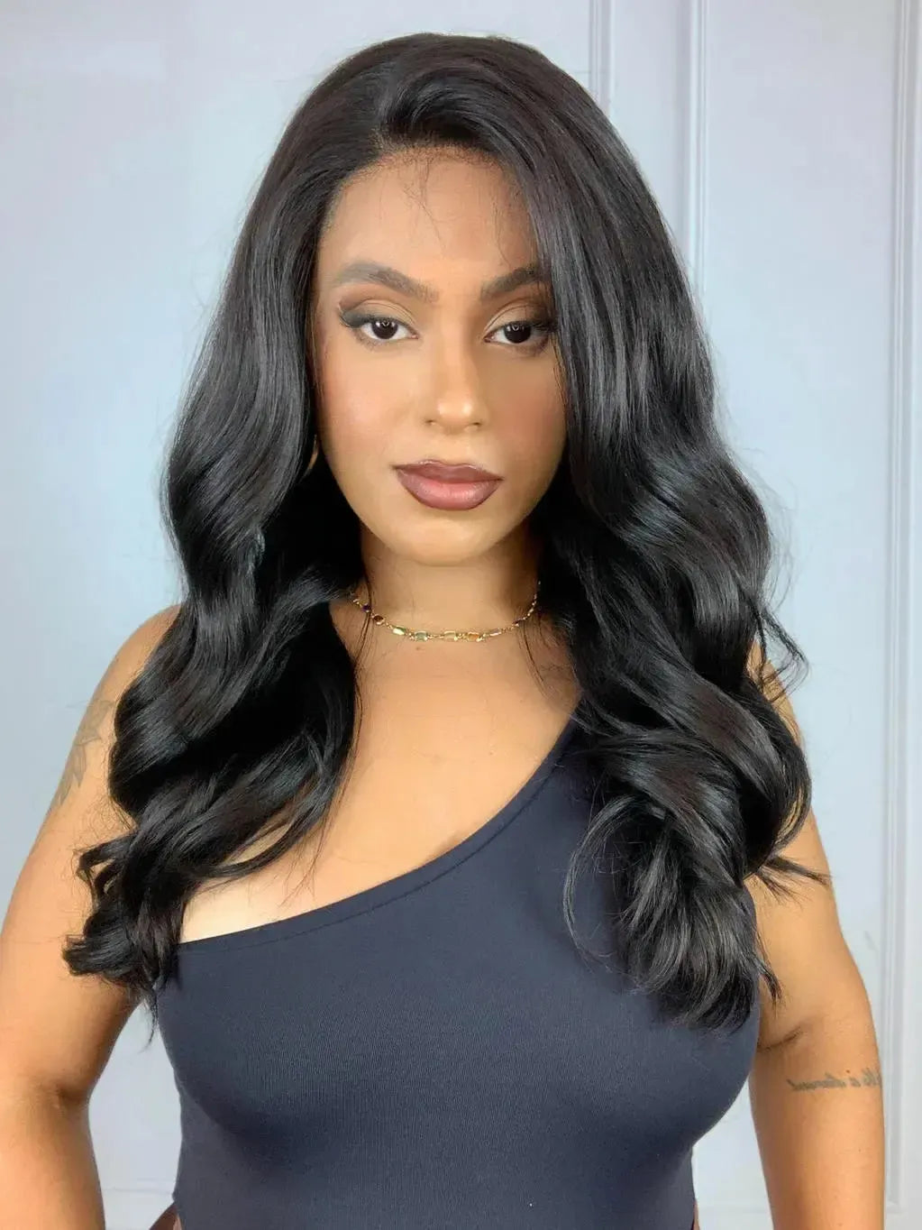 Lace Front Harriet Castanho Escuro - Repartição Livre 13x4