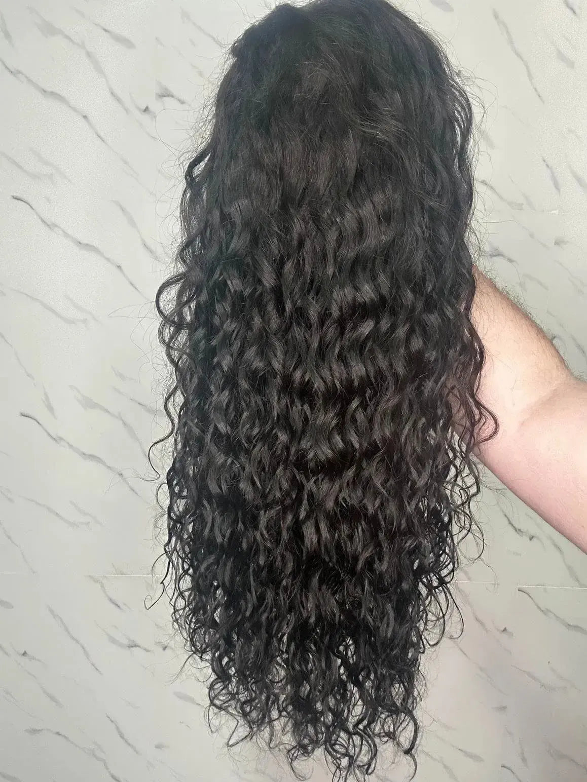 Lace Front Humana Colete Cacheada Repartição Livre 13x6