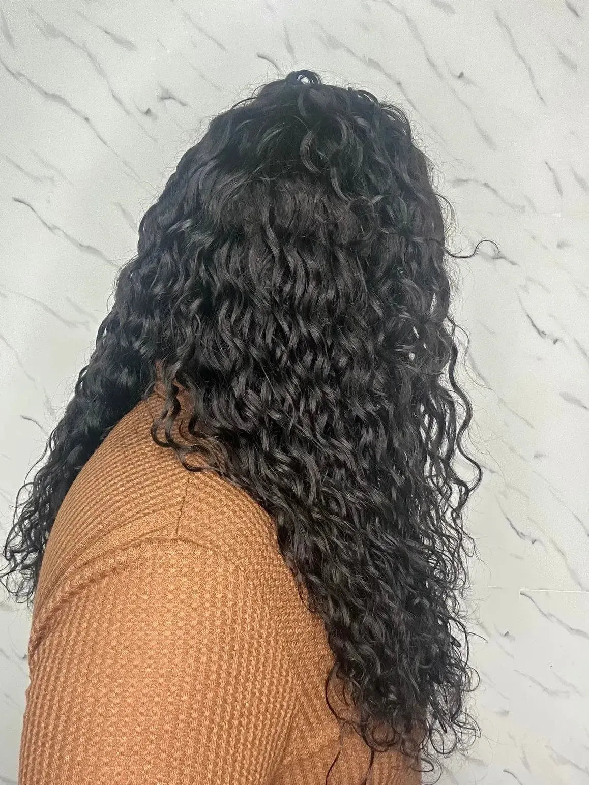 Lace Front Humana Colete Cacheada Repartição Livre 13x6