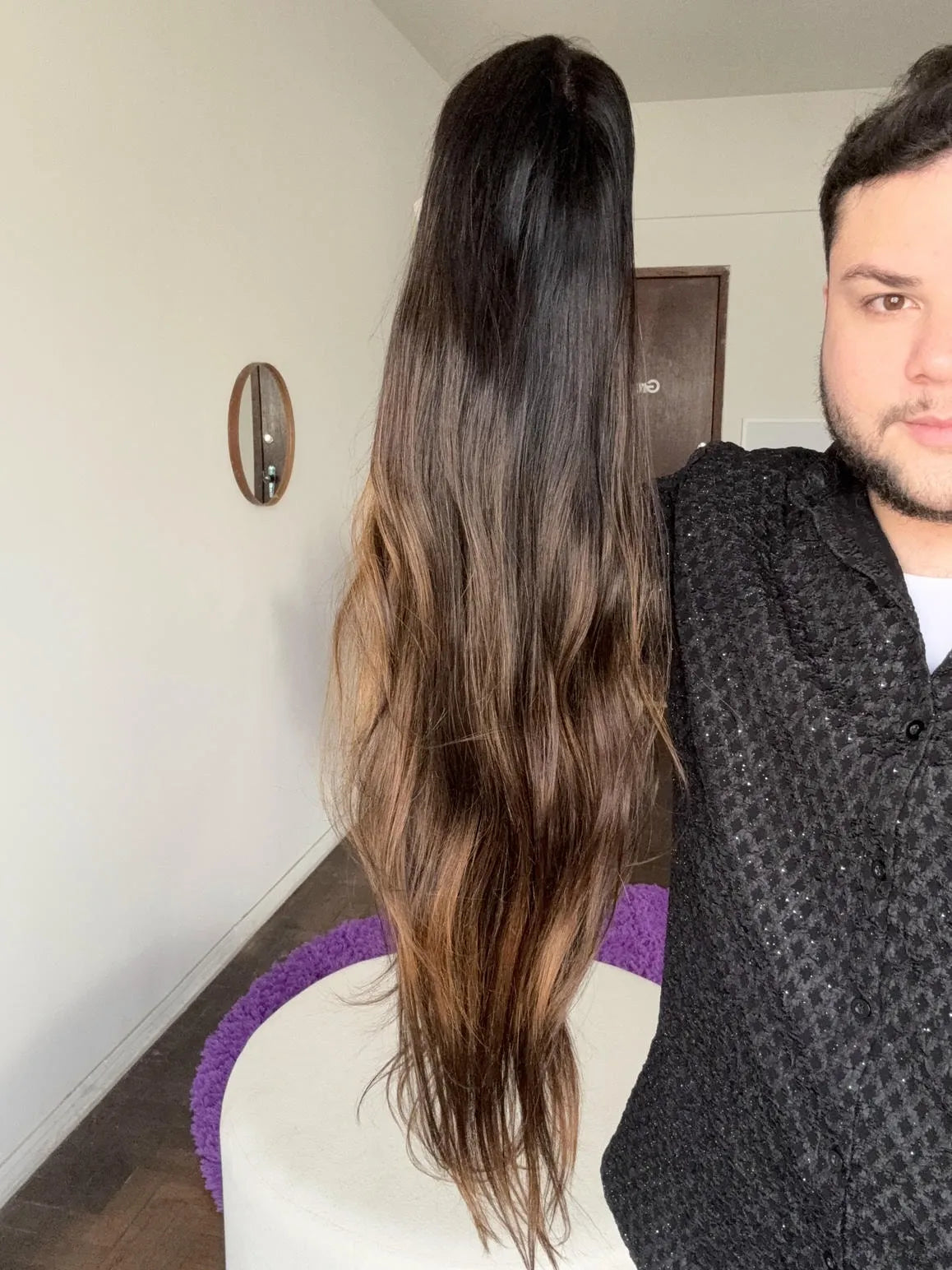 Lace Front Humana HD Camila 007 Luzes 75cm - Repartição Livre 13x6