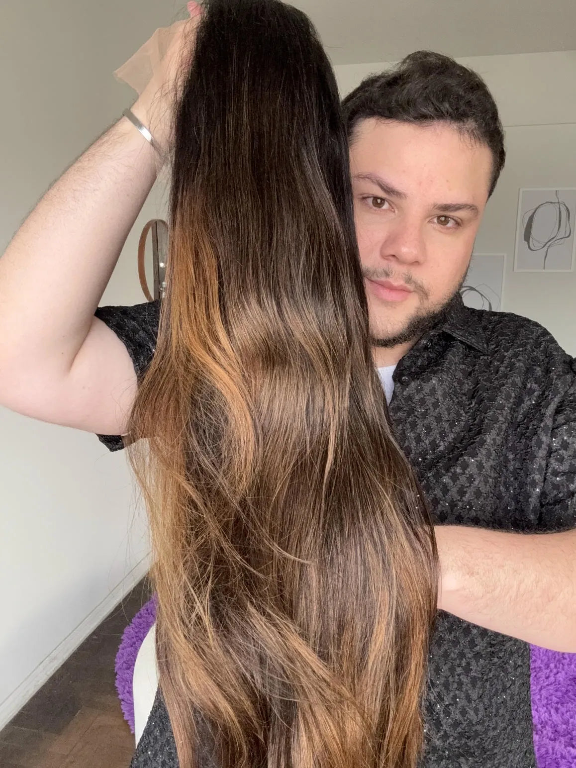 Lace Front Humana HD Camila 007 Luzes 75cm - Repartição Livre 13x6