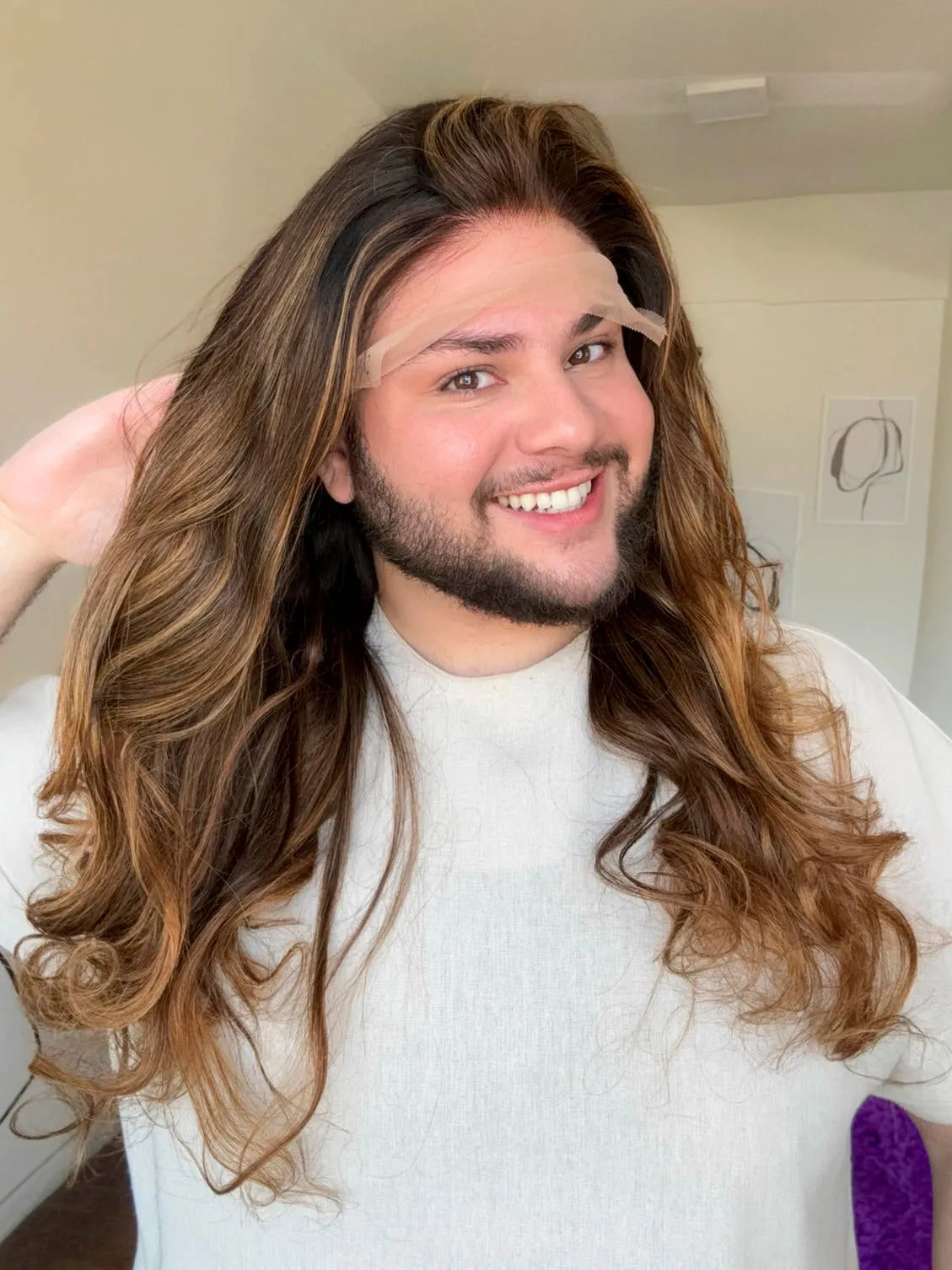 Lace Front Humana HD Camila 010 Luzes 65cm - Repartição Livre 13x4