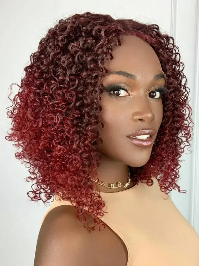 Lace Front Izabel Vermelha Cacheada