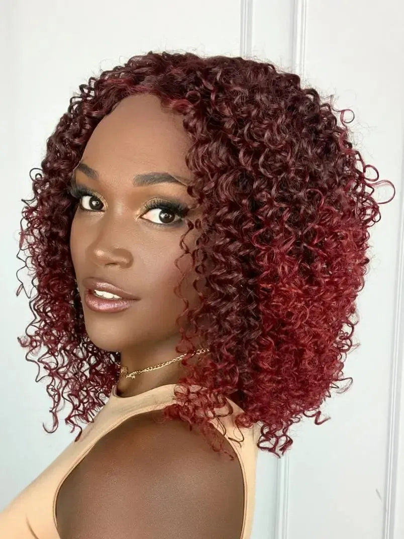 Lace Front Izabel Vermelha Cacheada