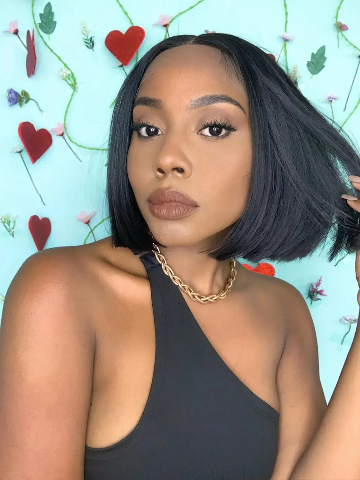 Lace Front Joa Castanho Escuro - Repartição Livre 13x4