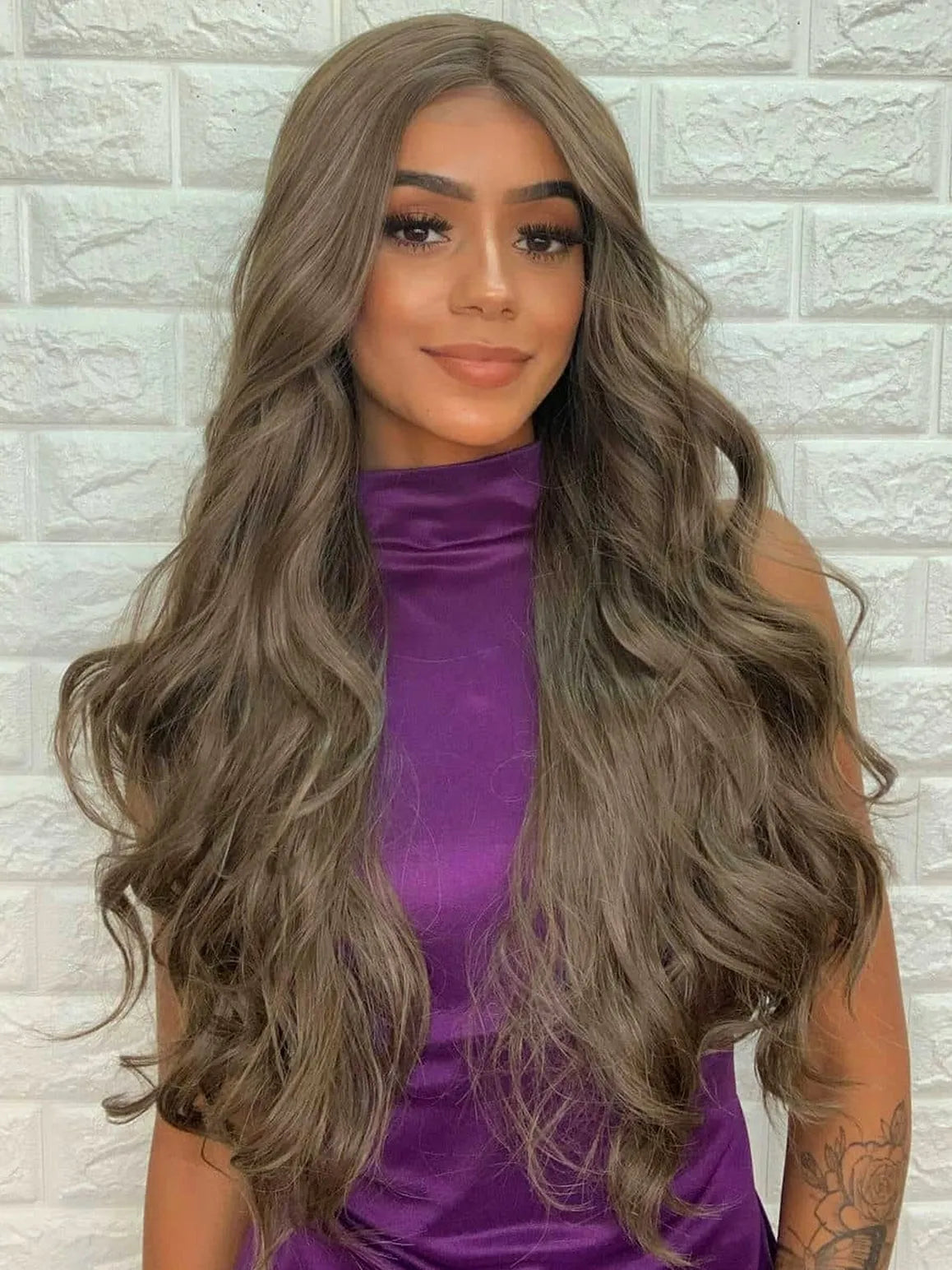 Lace Front Liliam Castanho Ondulada