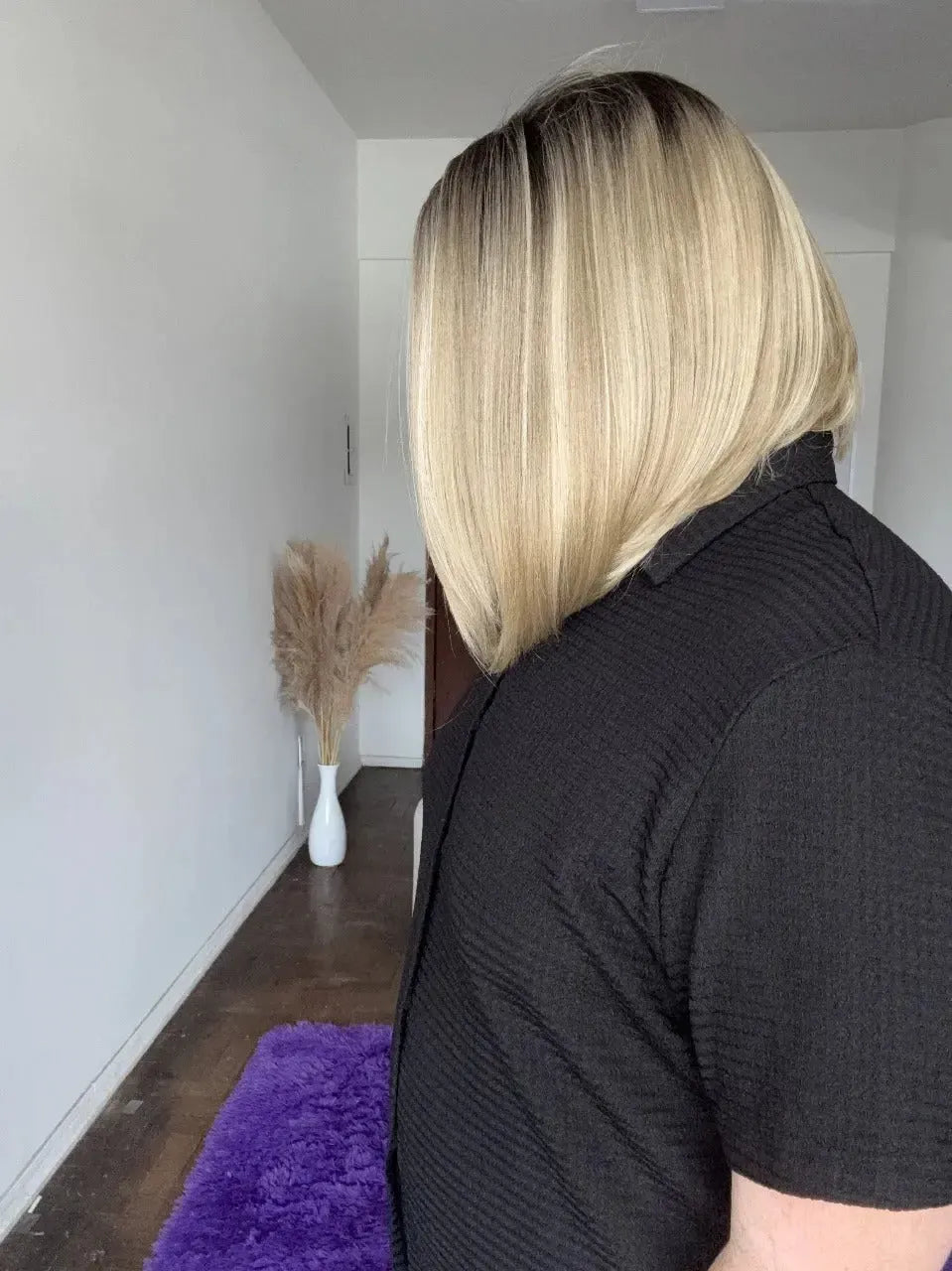 Lace Front Loira Repartição Livre 13x4 Peça Única 007