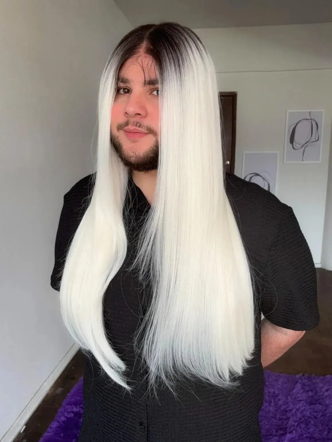 Lace Front Loira Repartição Livre 13x6 Peça Única 014