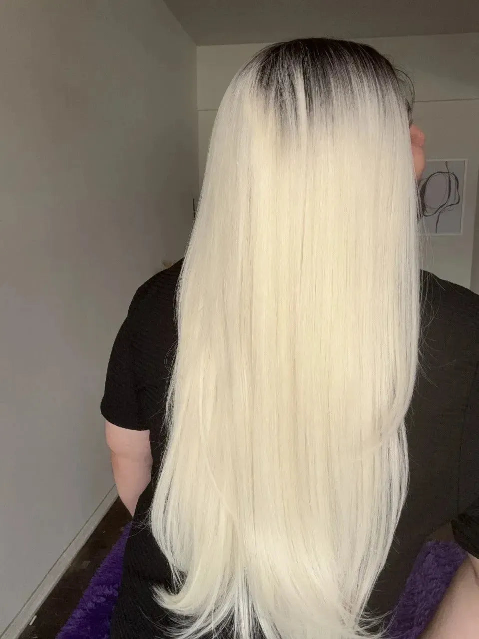 Lace Front Loira Repartição Livre 13x6 Peça Única 014