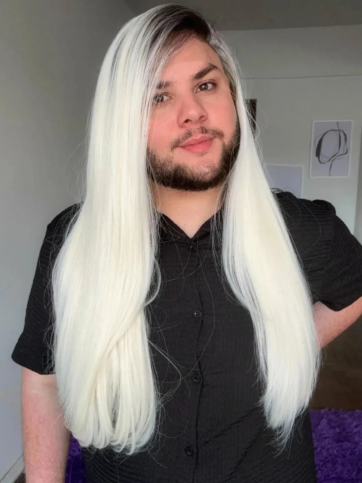 Lace Front Loira Repartição Livre 13x6 Peça Única 014