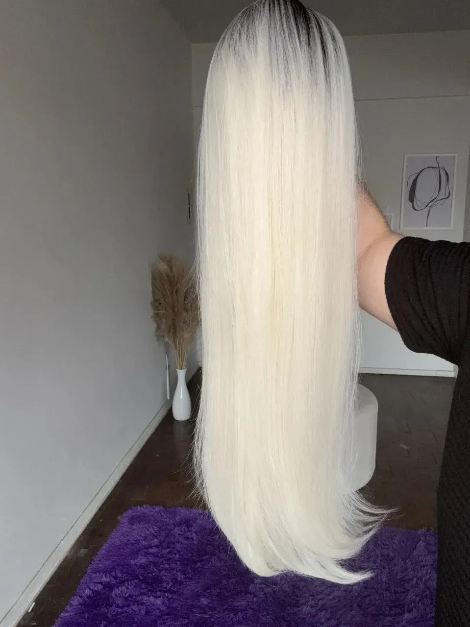 Lace Front Loira Repartição Livre 13x6 Peça Única 014