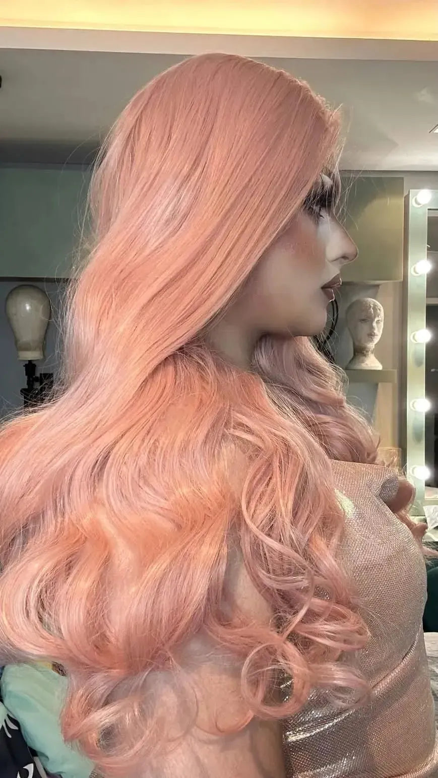 Lace Front Lunari Rosa Salmão - Repartição Livre 13x3