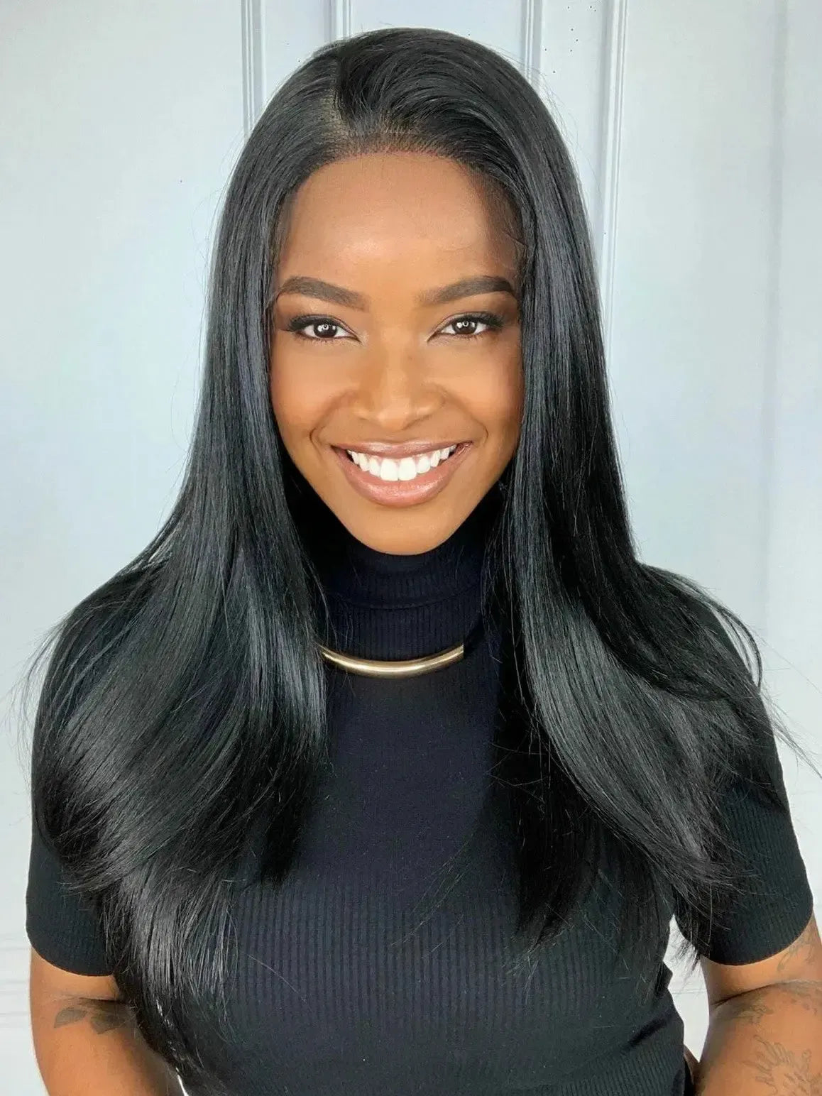 Lace Front Sonia Tela HD Preta - Repartição Livre 13x6