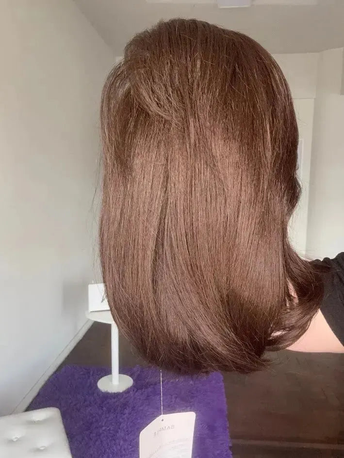 Lace Front Tela HD Castanha Repartição Livre 13x6 Peça Única 038