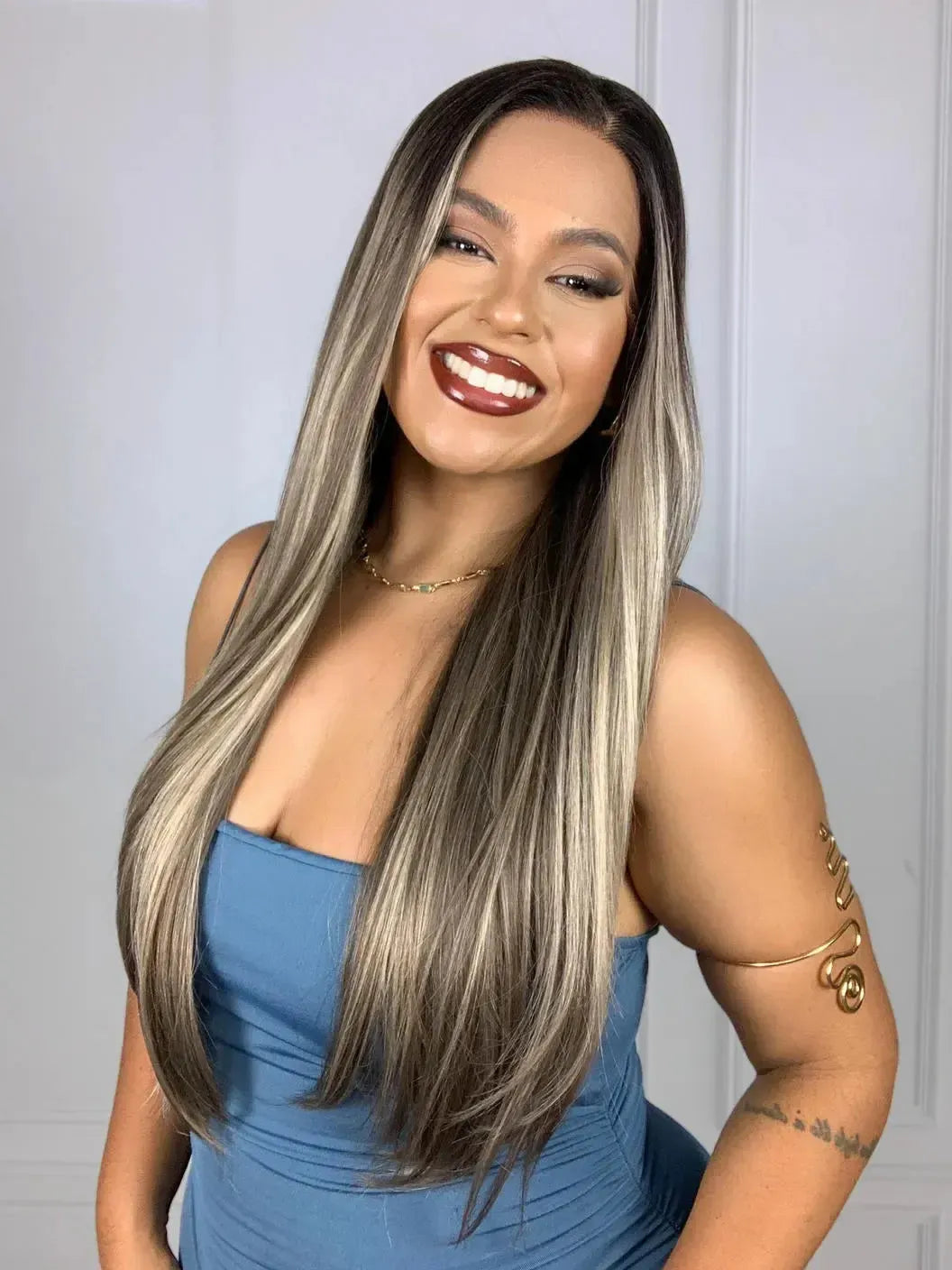 Lace Front Tela HD Diamante Luzes 23D - Repartição Livre 13x2