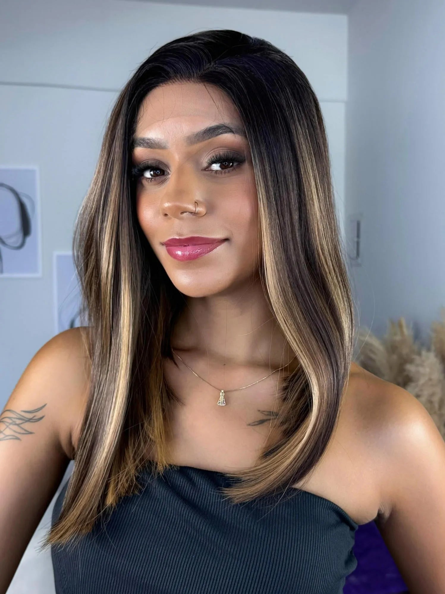 Lace Front Tela HD Eleny Luzes 27YA - Repartição Livre 13x2