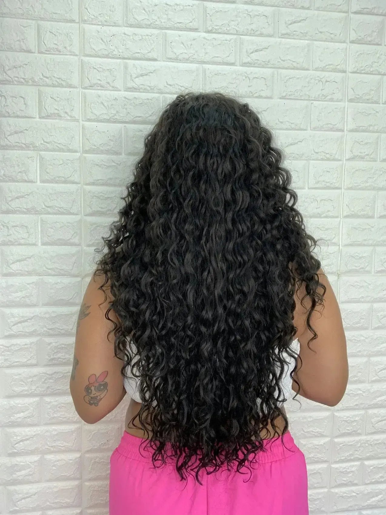 Lace Front Tela HD Italia Castanho Escuro Cacheada - Repartição Livre 13x4