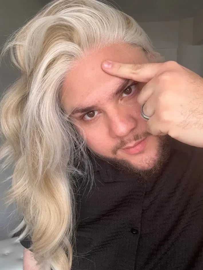 Lace Front Tela HD Loira Repartição Livre 13x6 Peça Única 031