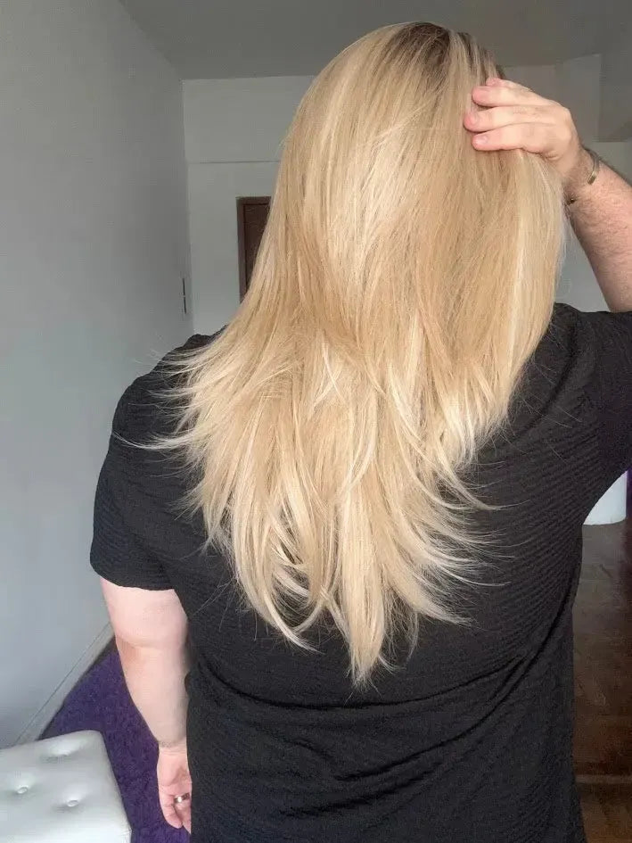 Lace Front Tela HD Loira Repartição Livre 13x6 Peça Única 033