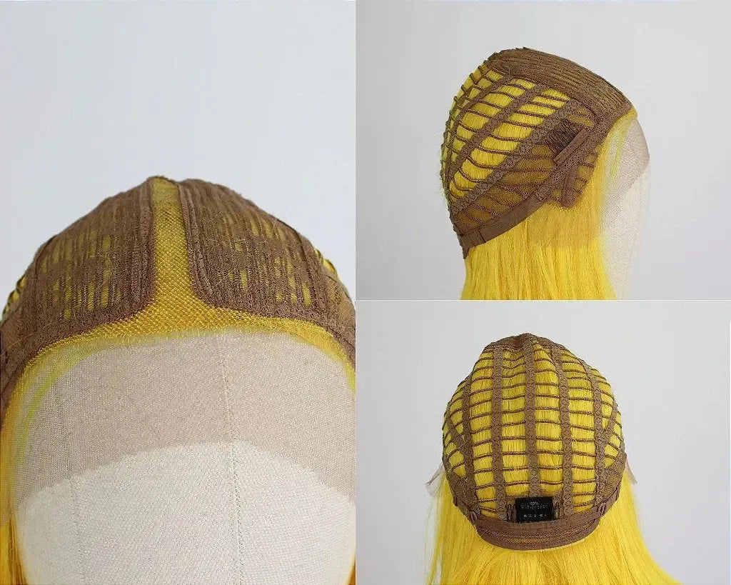 Lace Front Zoe Pam Amarela 40cm