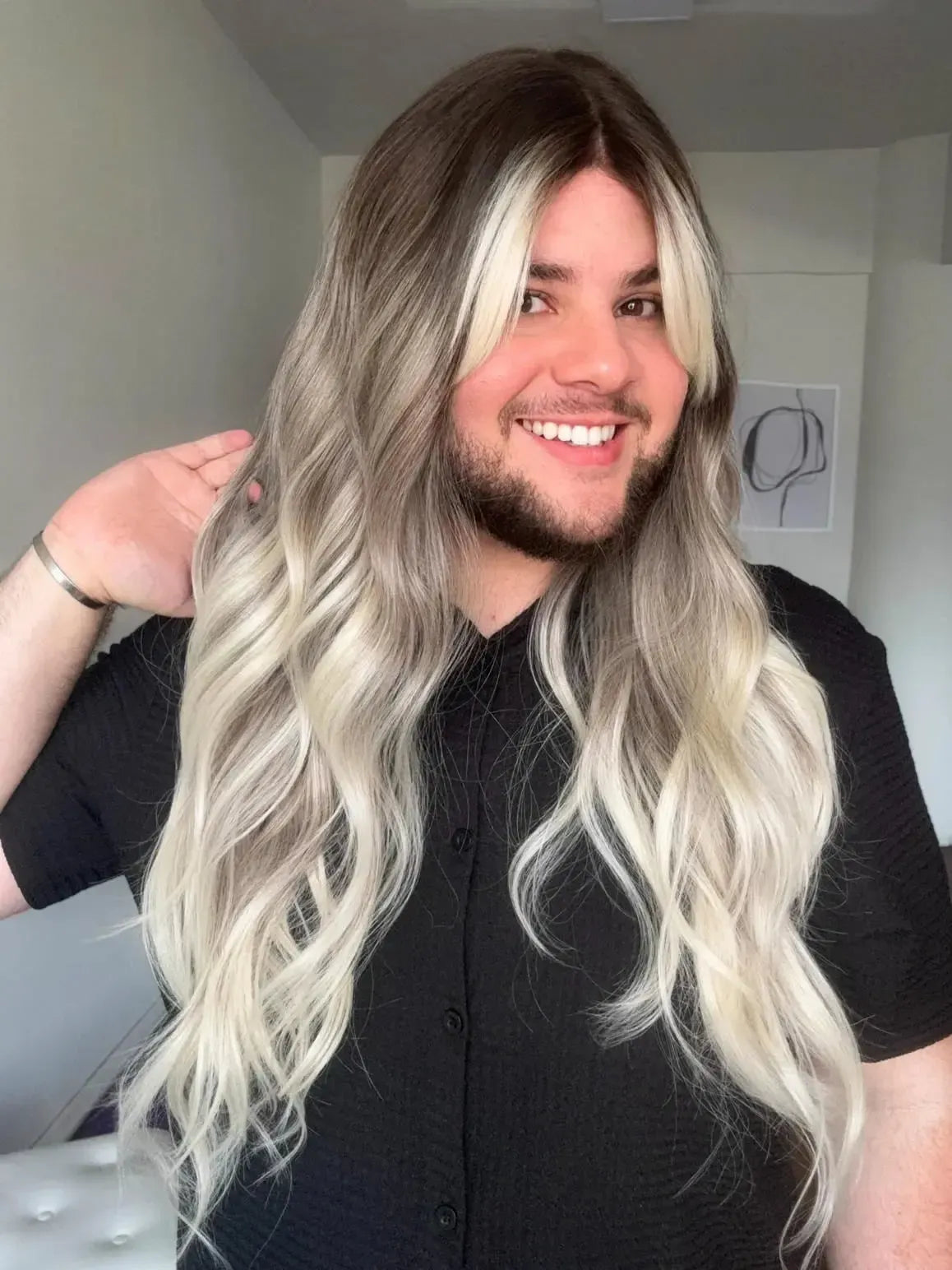 Part Lace Loira Fibra Premium Peça Única 037