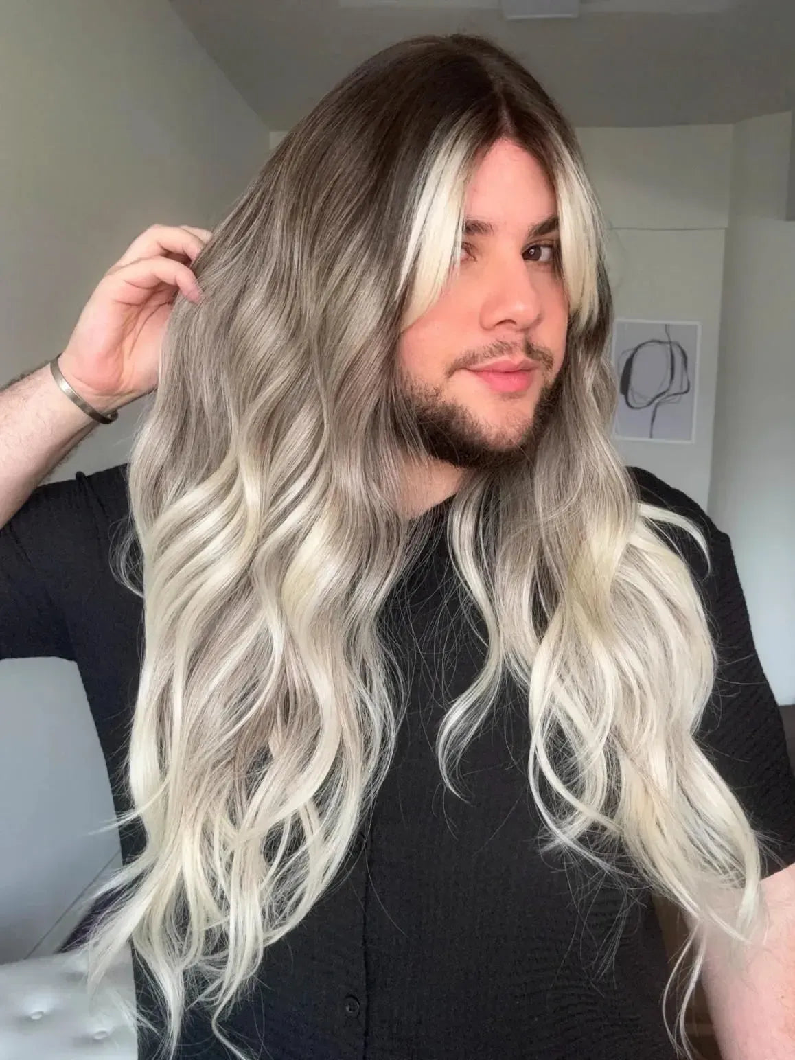 Part Lace Loira Fibra Premium Peça Única 037