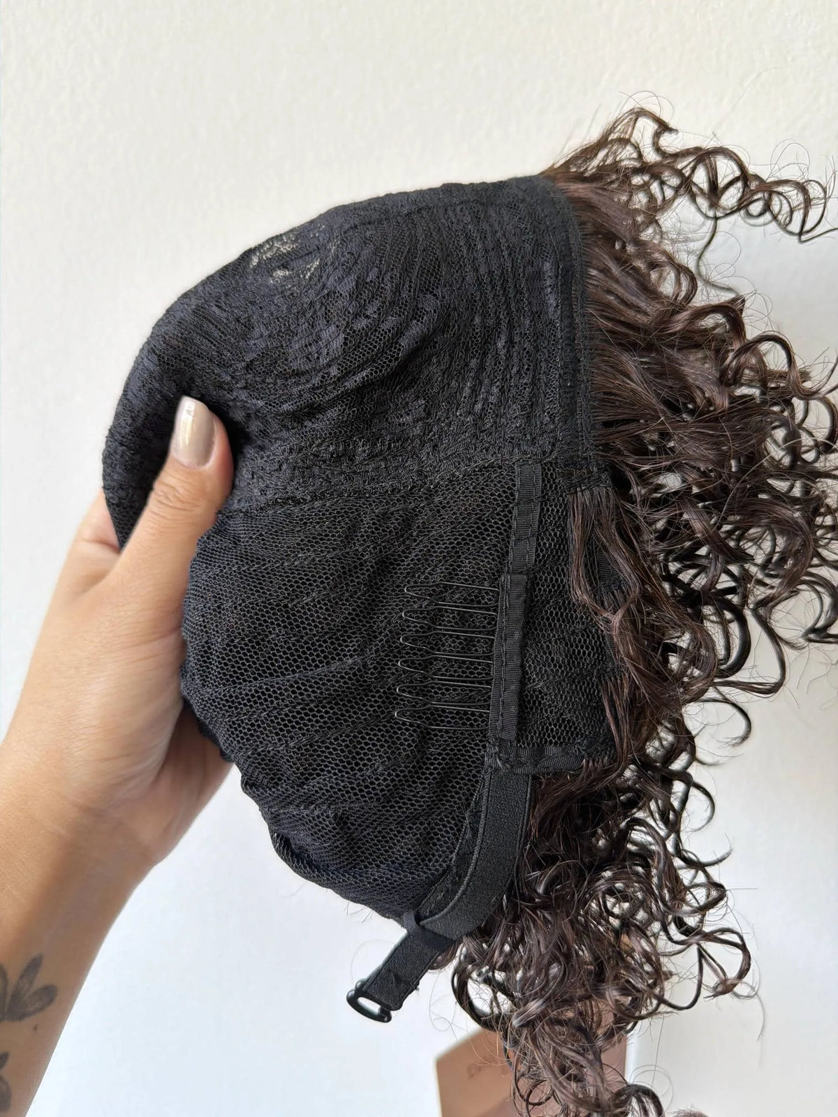 Peruca Dalilah Cabelo Humano Castanho Escuro #2