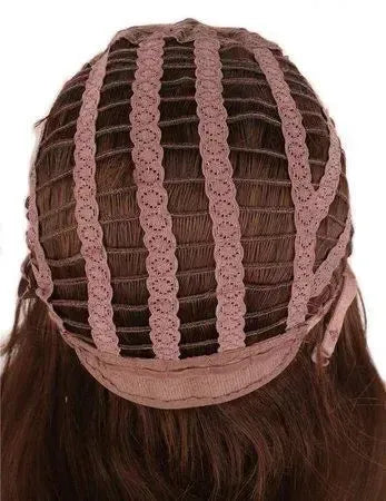 Peruca Katy Salmone Rosa Ondulada 70 cm