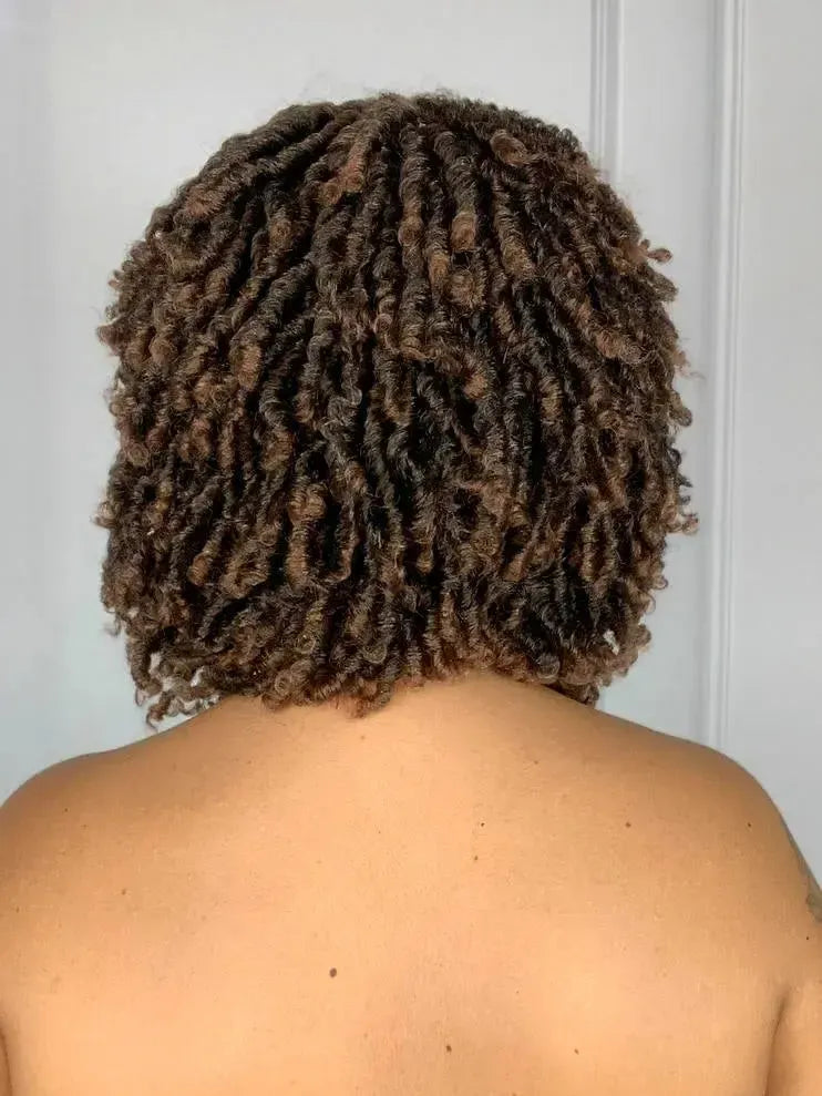 Peruca Kieza Dreads Castanha Raiz Preta