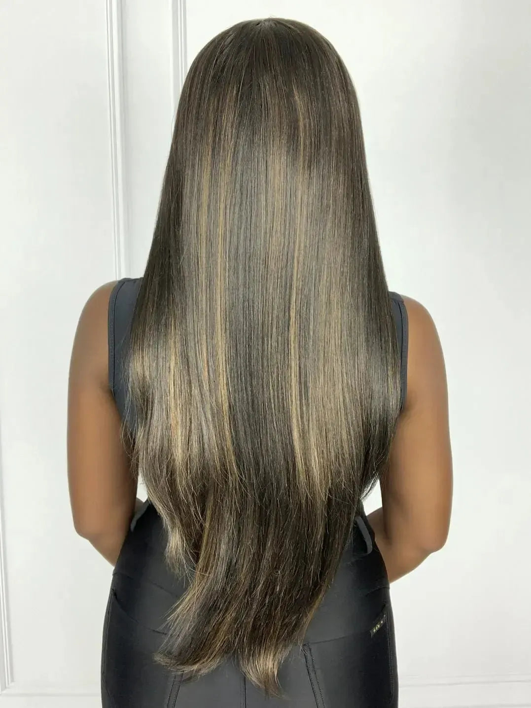 Peruca Lauane Castanho Luzes F2/27 com Franja (Premium)