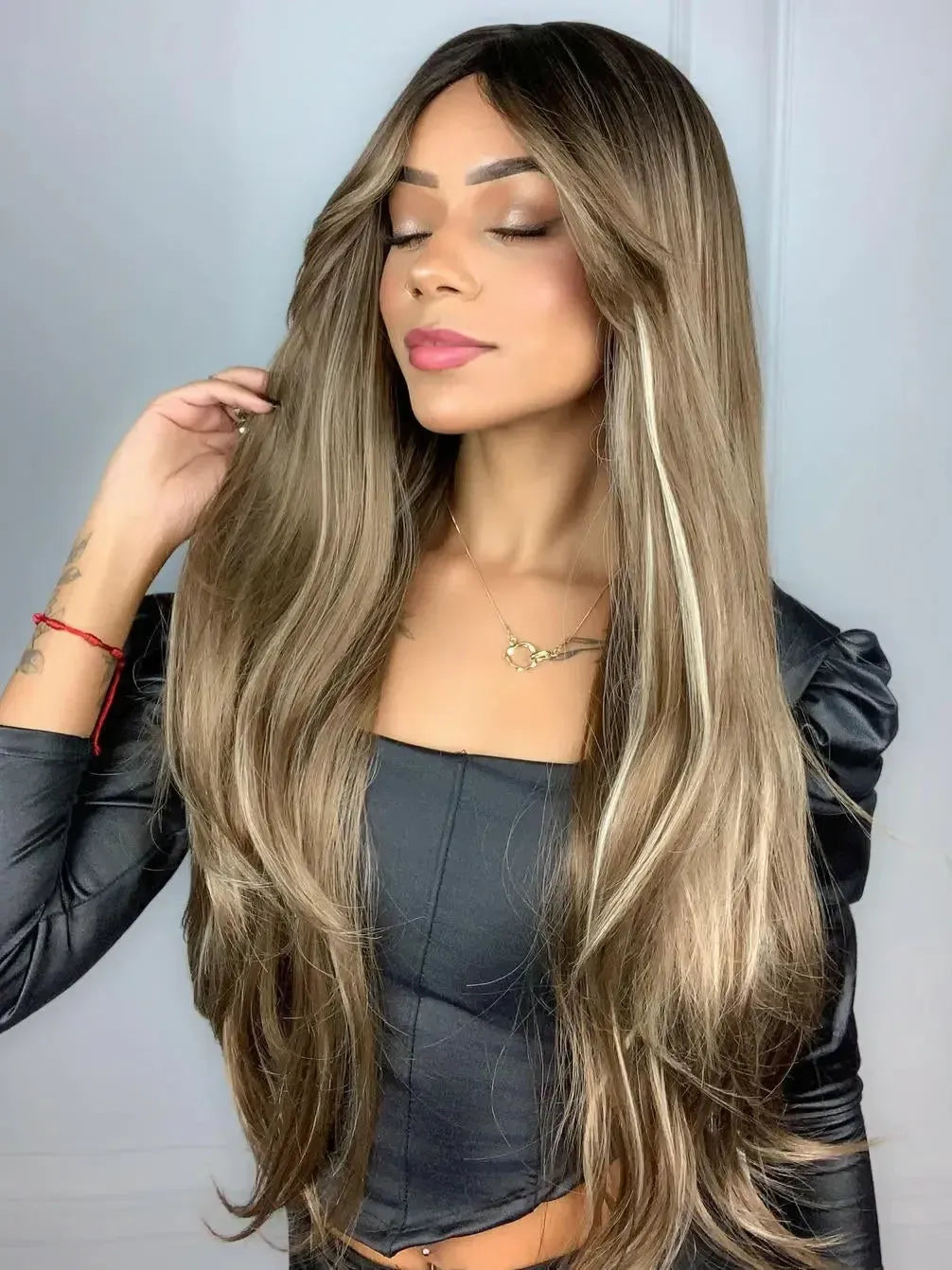 Peruca Miriam Loira 613A Franja (Premium)